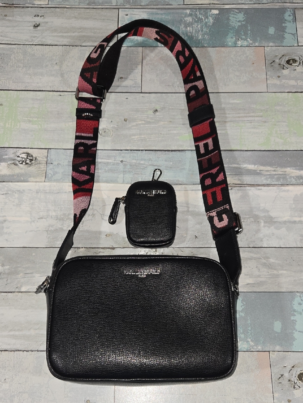 Karl Lagerfeld Black Crossbody Purse/Bag